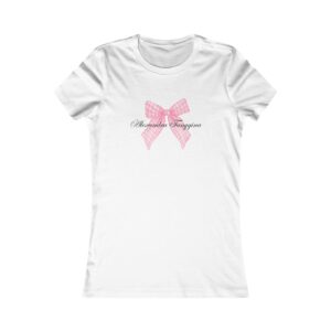 Alexandra Tanygina - Gingham Bow Logo Tee